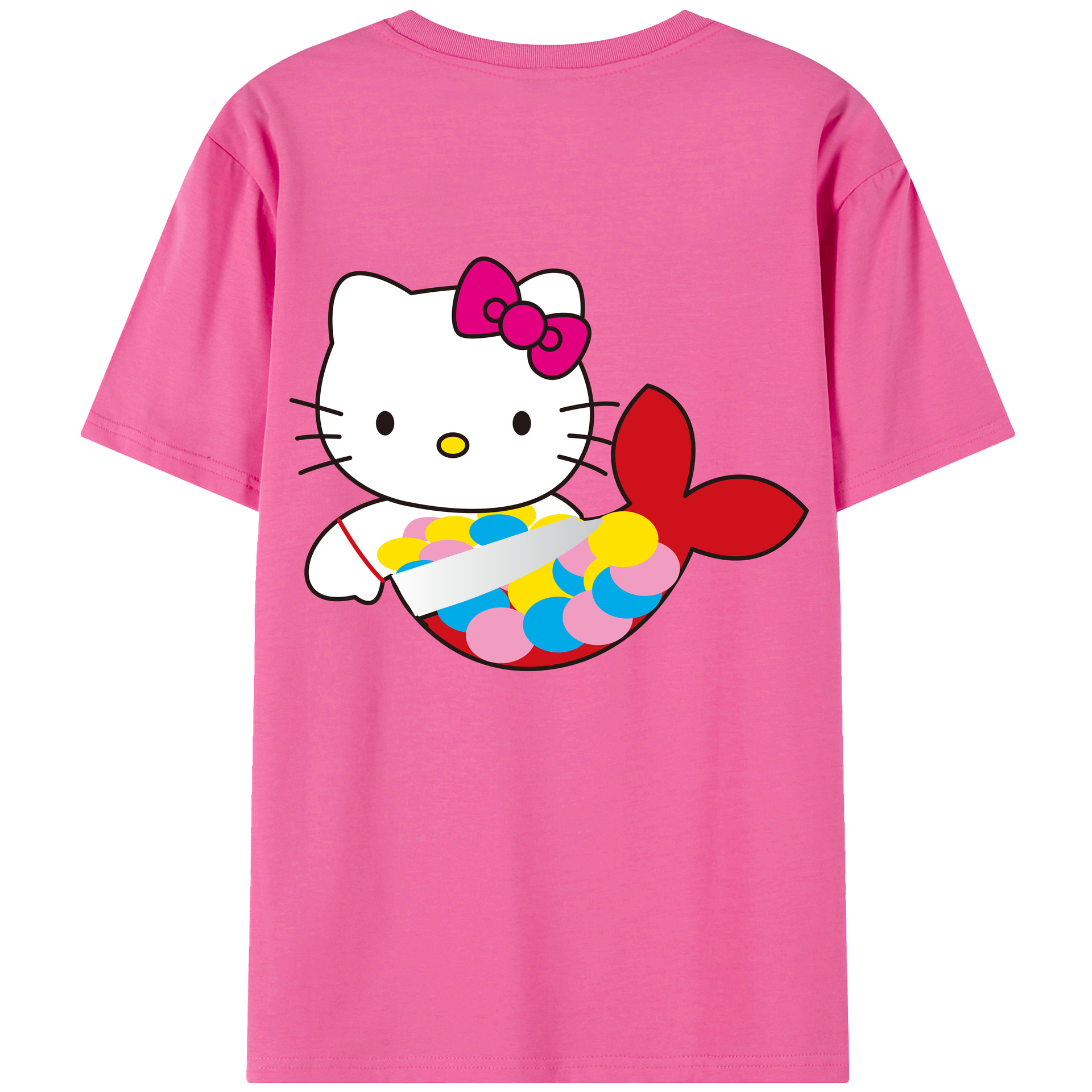 （画像用） Hello Kitty ハローキティ レディース半袖Tシャツ(バックプリント)